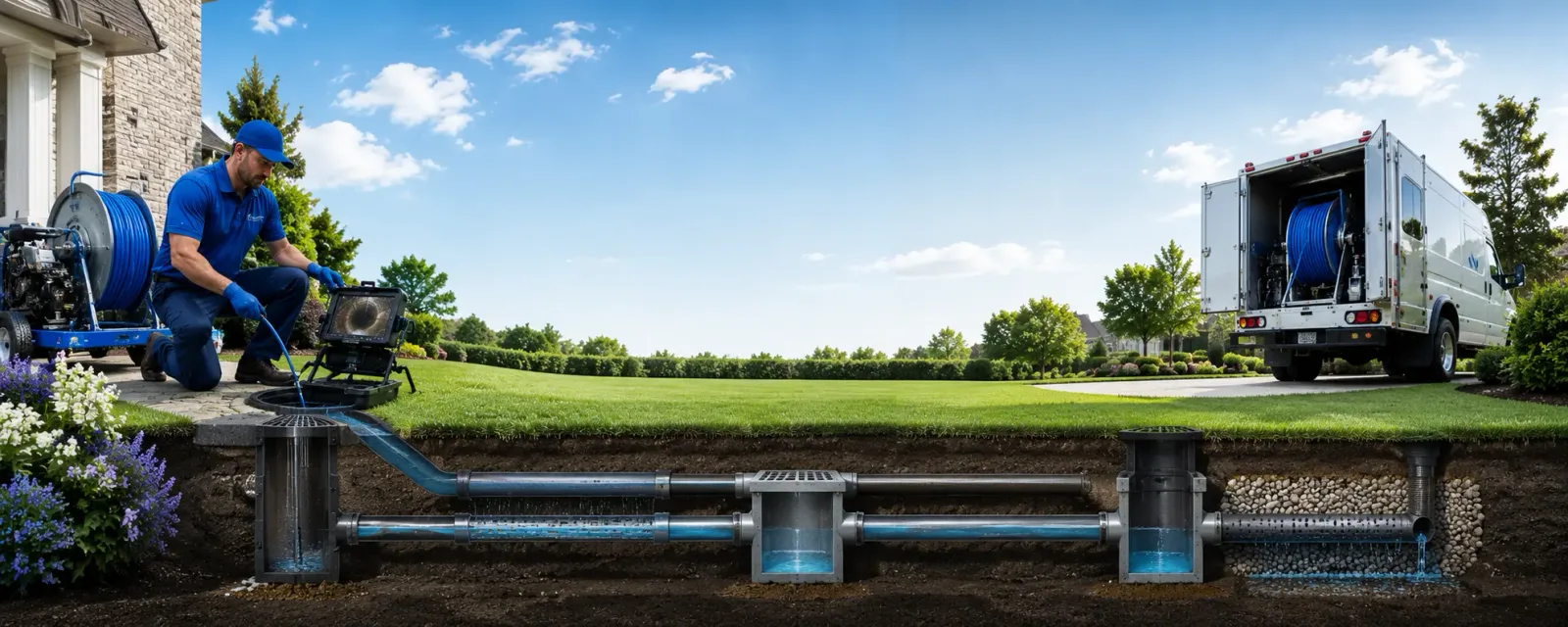 Outdoor drain cleaning information for Eldorado, IL